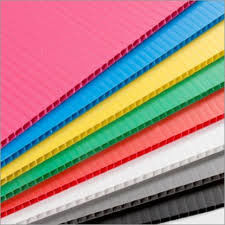 Blue Red Recycled Corrugated Plastic Sheets 10mm PP Corrugated Board