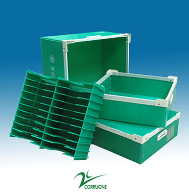 Okra Folding PP Carton Box Correx Storage Corrugated PP Box