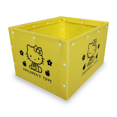 Custom made cheap pp corrugated plastic storage box with lid