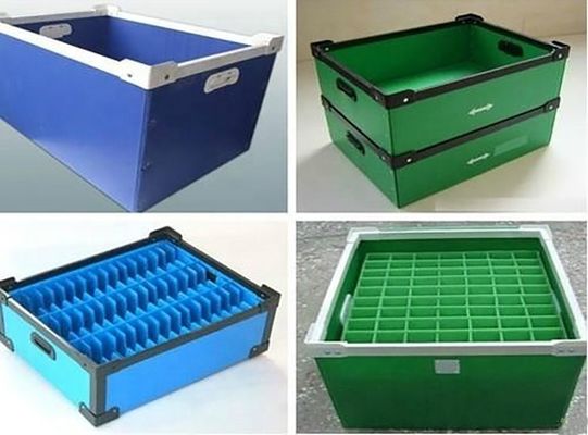 Black Corrugated Plastic Storage Containers 850gsm 3.5mm Thickness