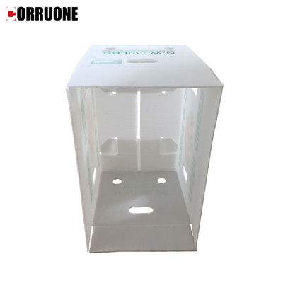 Glossy 10mm 12mm Corrugated Plastic Packaging Boxes With Lid