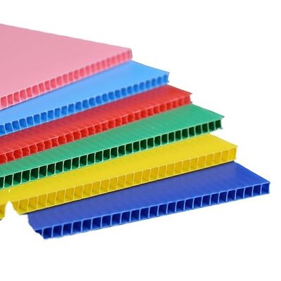 Colored Polypropylene Coreflute Sheet 2400mm Yellow Correx Board