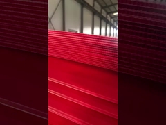 Plastic hollow sheet