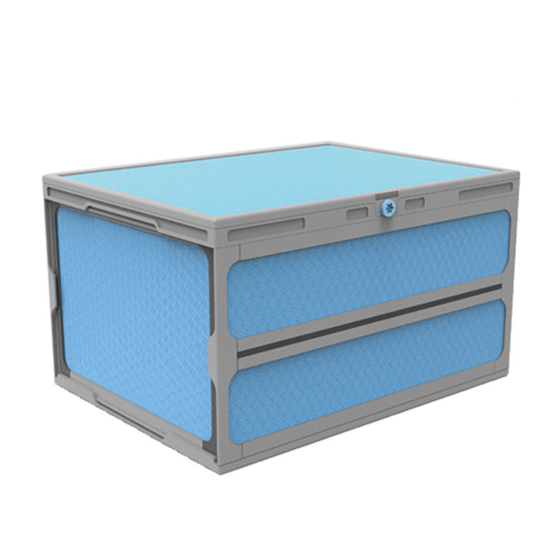 Blue 300kg Loading Plastic Coaming Box Coreflute Collapsible Plastic Pallet Box