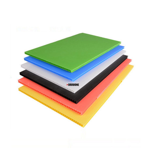 PP 4x8 4mm 5mm Correx Board White Correx Fluted Board Customized