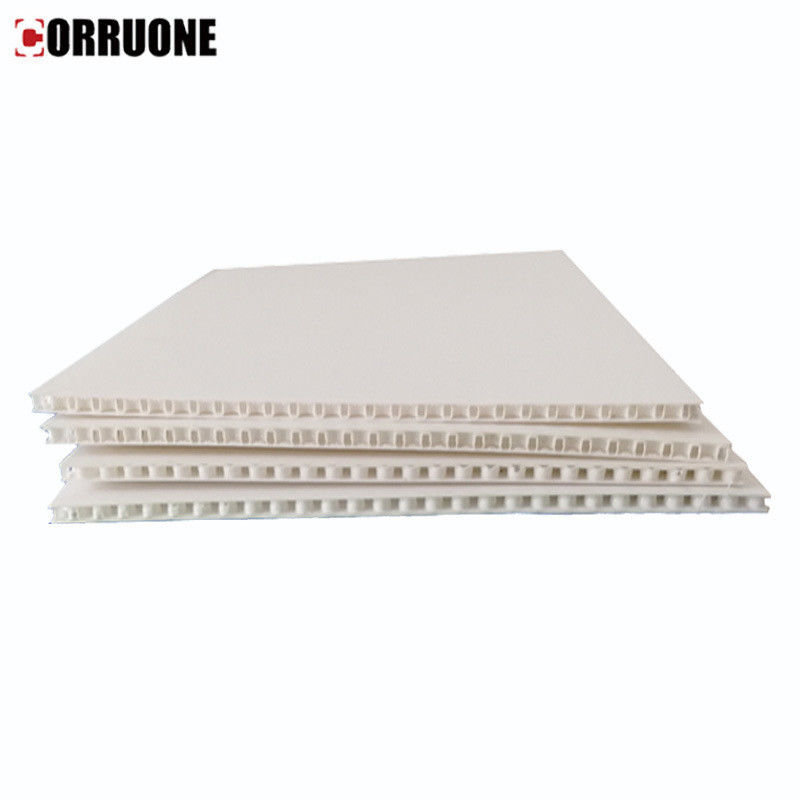 6mm 12mm Correx Floor Protection White Corflute Sheet Flame Retardant