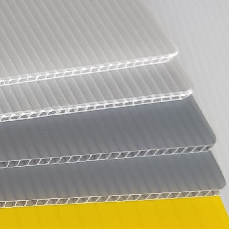 6mm 12mm Correx Floor Protection White Corflute Sheet Flame Retardant