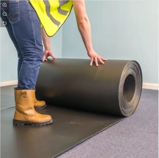 Black Corflute Sheet 6mm 8mm Correx Floor Protection Roll