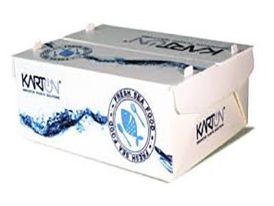 Corruone PP polypropylene 5 KG & 10 KG Custom Waterproof Frozen Meat or Seafood Packaging Boxes Corrugated plastic seafood box