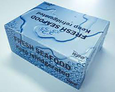 Corruone PP polypropylene 5 KG & 10 KG Custom Waterproof Frozen Meat or Seafood Packaging Boxes Corrugated plastic seafood box