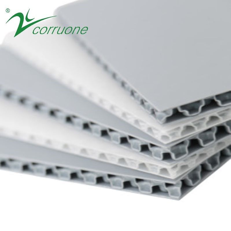 Corruone PP double wall pp polypropylene plastic sheet honeycomb core pane board l with cellular structure