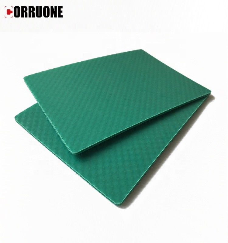Colored Polypropylene Coreflute Sheet 2400mm Yellow Correx Board